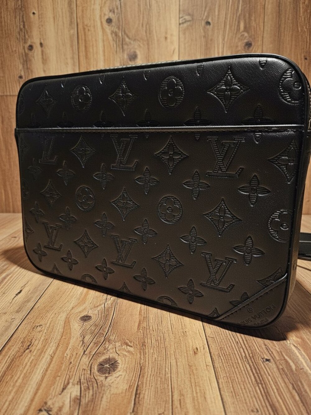 Black LV Monogram Cross Body Bag